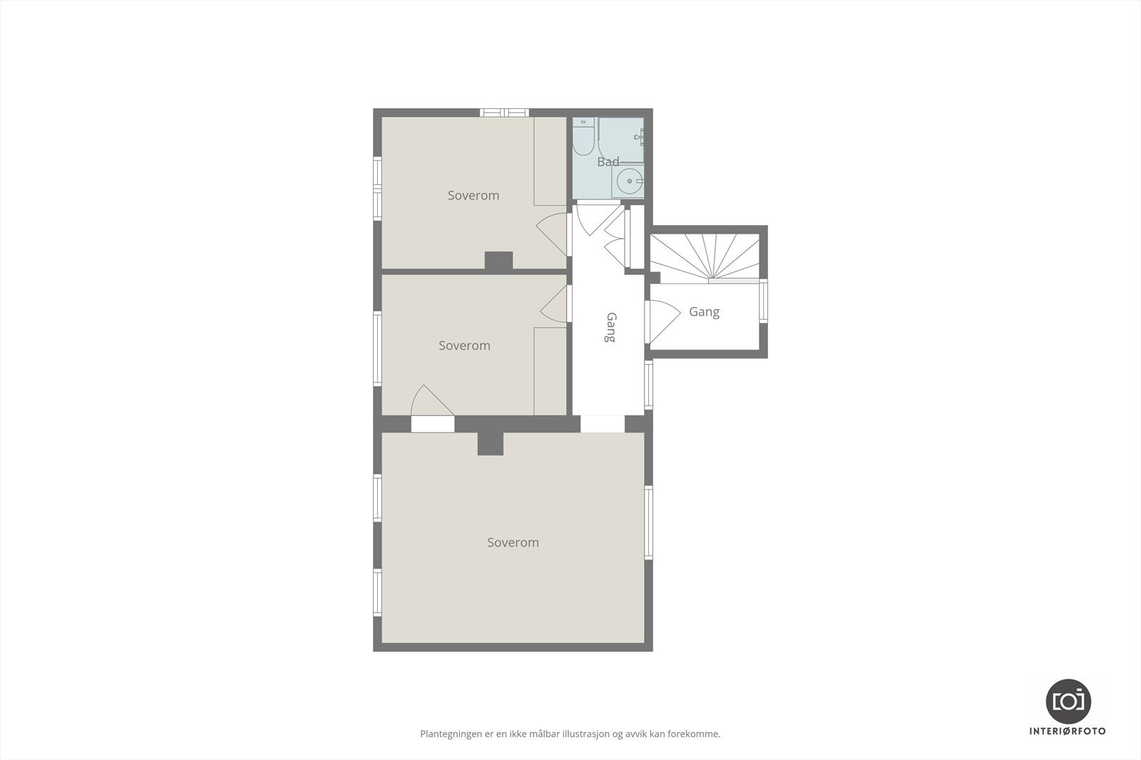 Plantegning 2. etasje Galleribilde