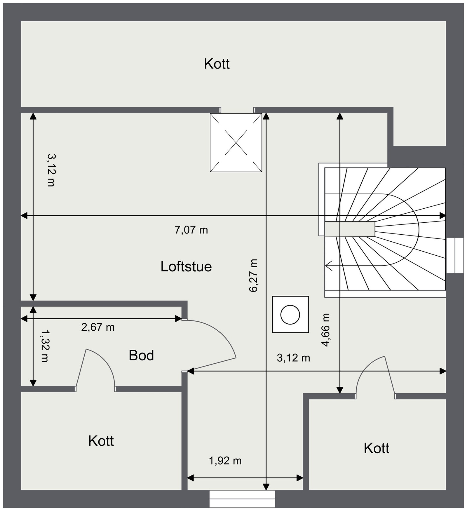 Plantegning - 3.Etasje Galleribilde