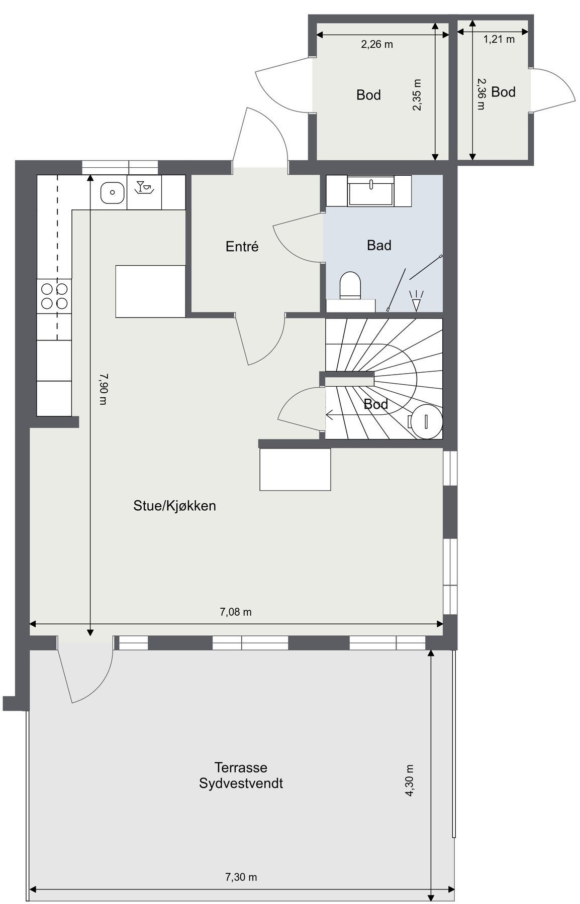 Plantegning - 1.Etasje Galleribilde