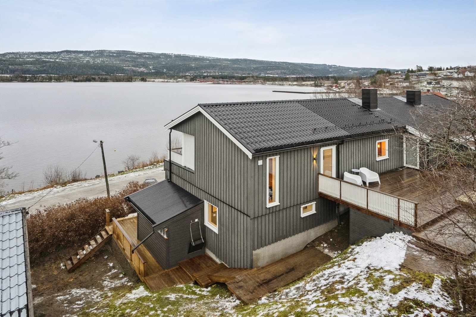 Flott beliggende like ved Snåsavatnet. Galleribilde