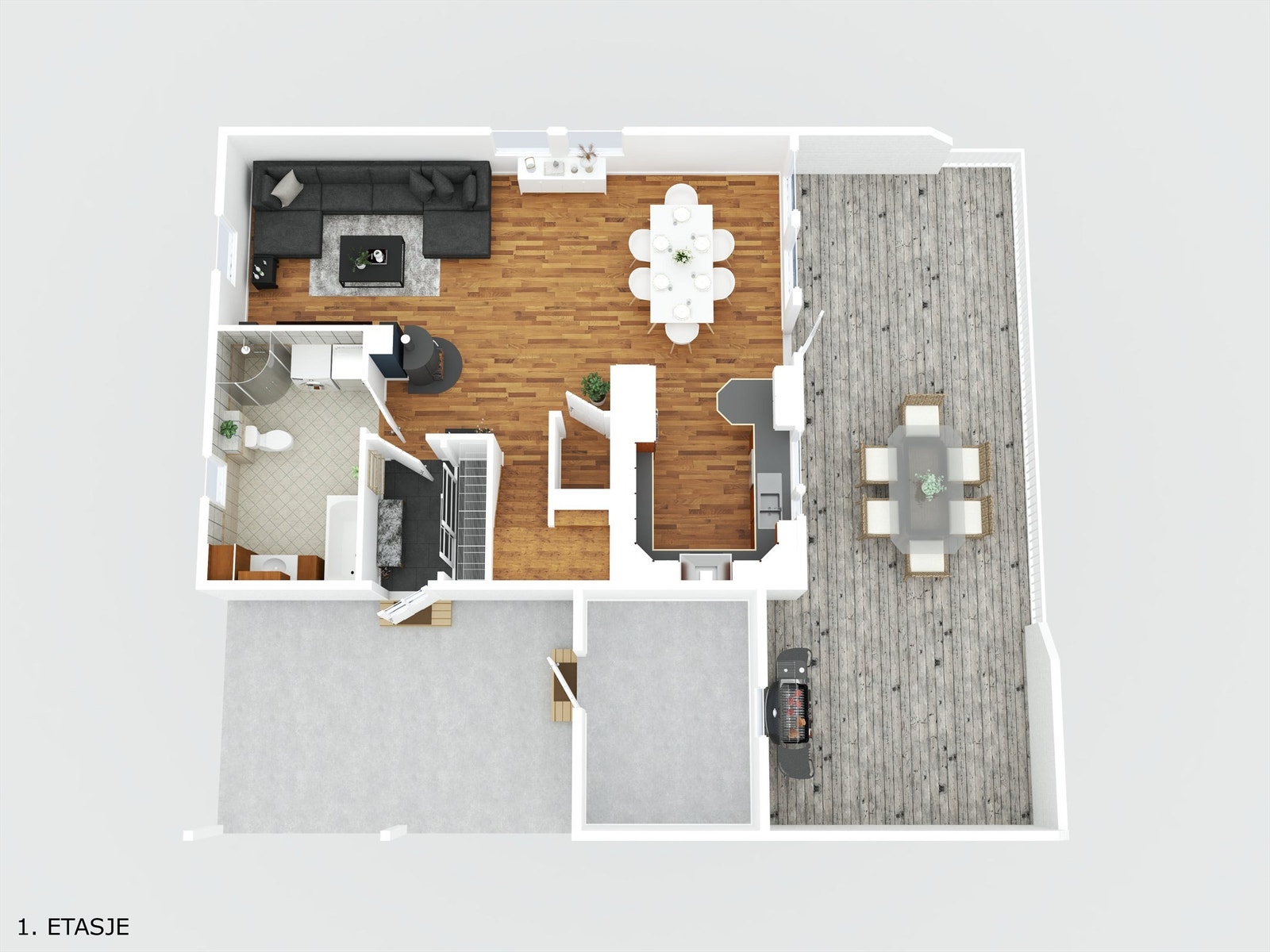 Plantegning 3D Galleribilde