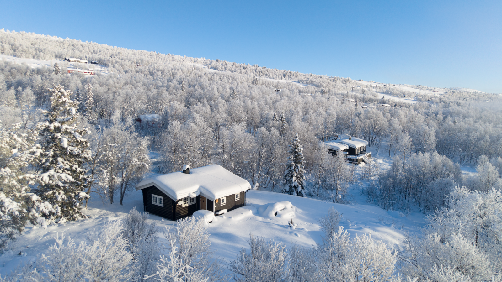 Hytta ble malt i 2025. Galleribilde