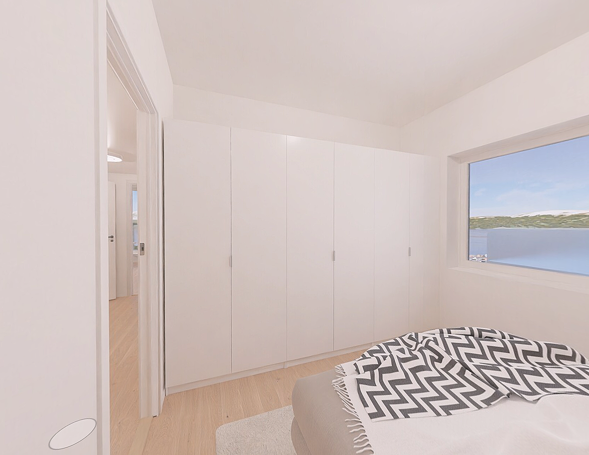 Her er det også god plass til store garderobeløsninger. Galleribilde