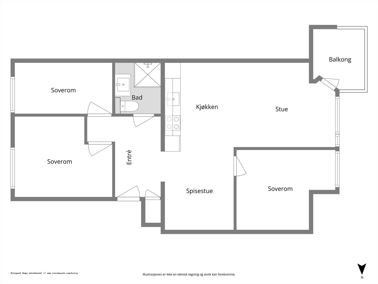 Plantegning Galleribilde