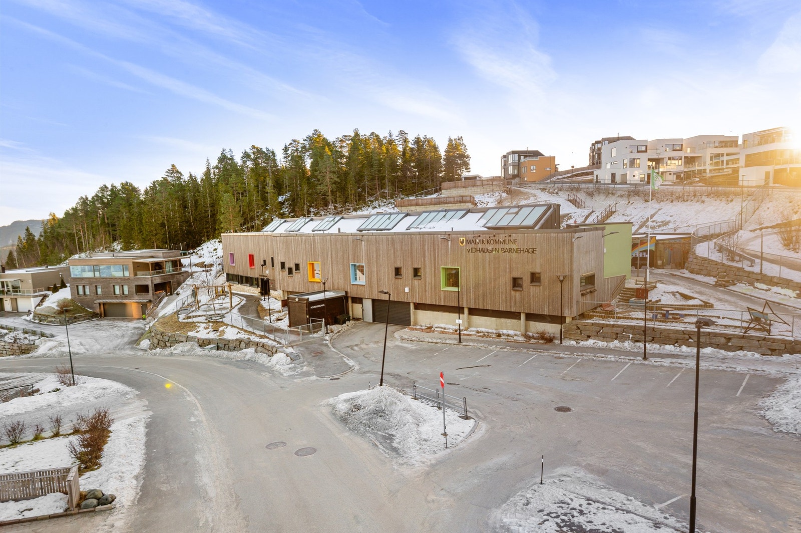 Vidhaugen barnehage - som bokstavelig talt ligger like ved huset. Galleribilde