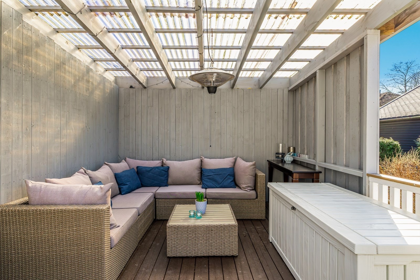 Her kan man nyte sene kvelder. Galleribilde