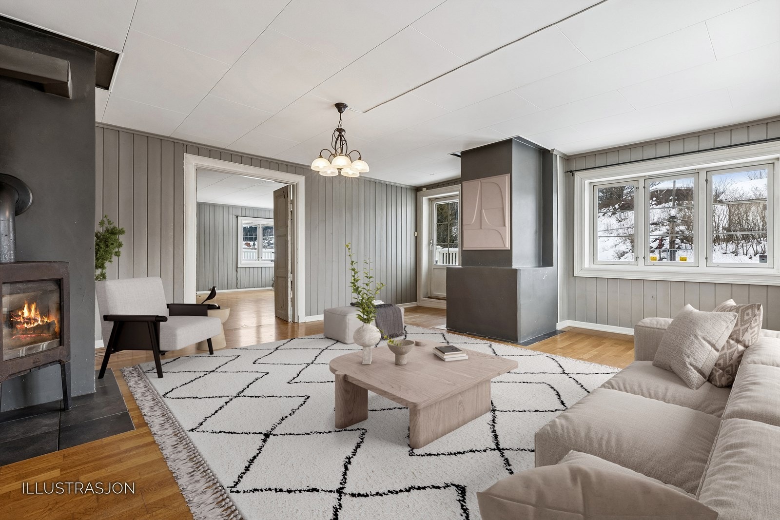 Stue - illustrasjonsfoto Galleribilde