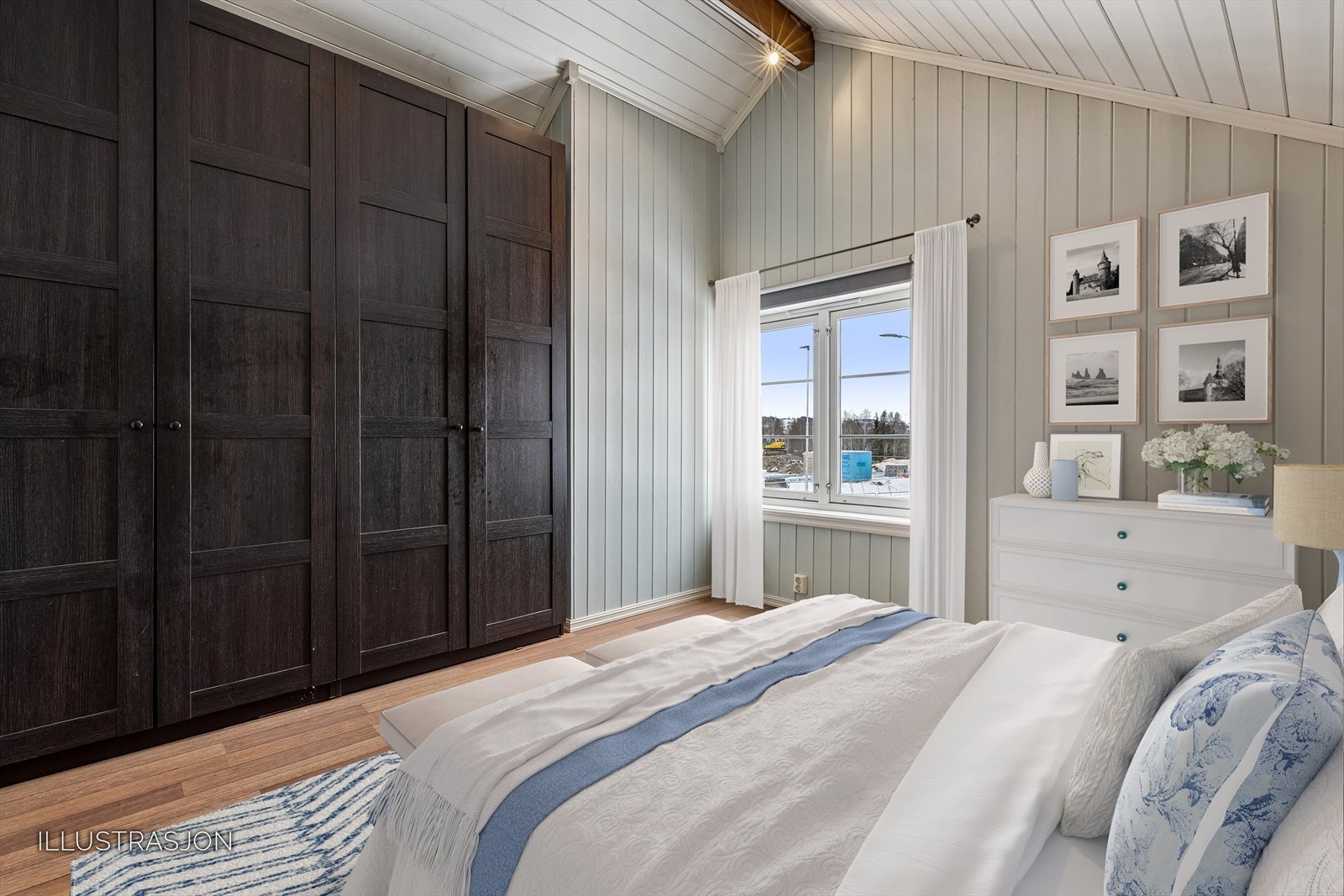 Soverom - illustrasjonsfoto Galleribilde