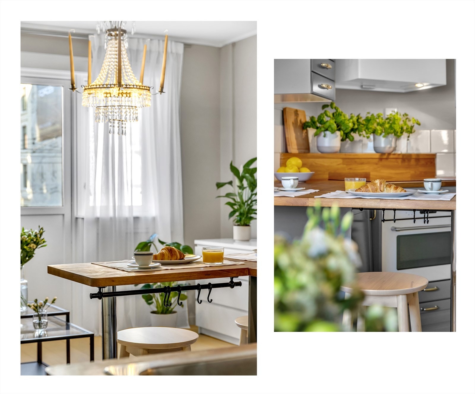 Leiligheten har et meget pent lysinnslipp. Galleribilde