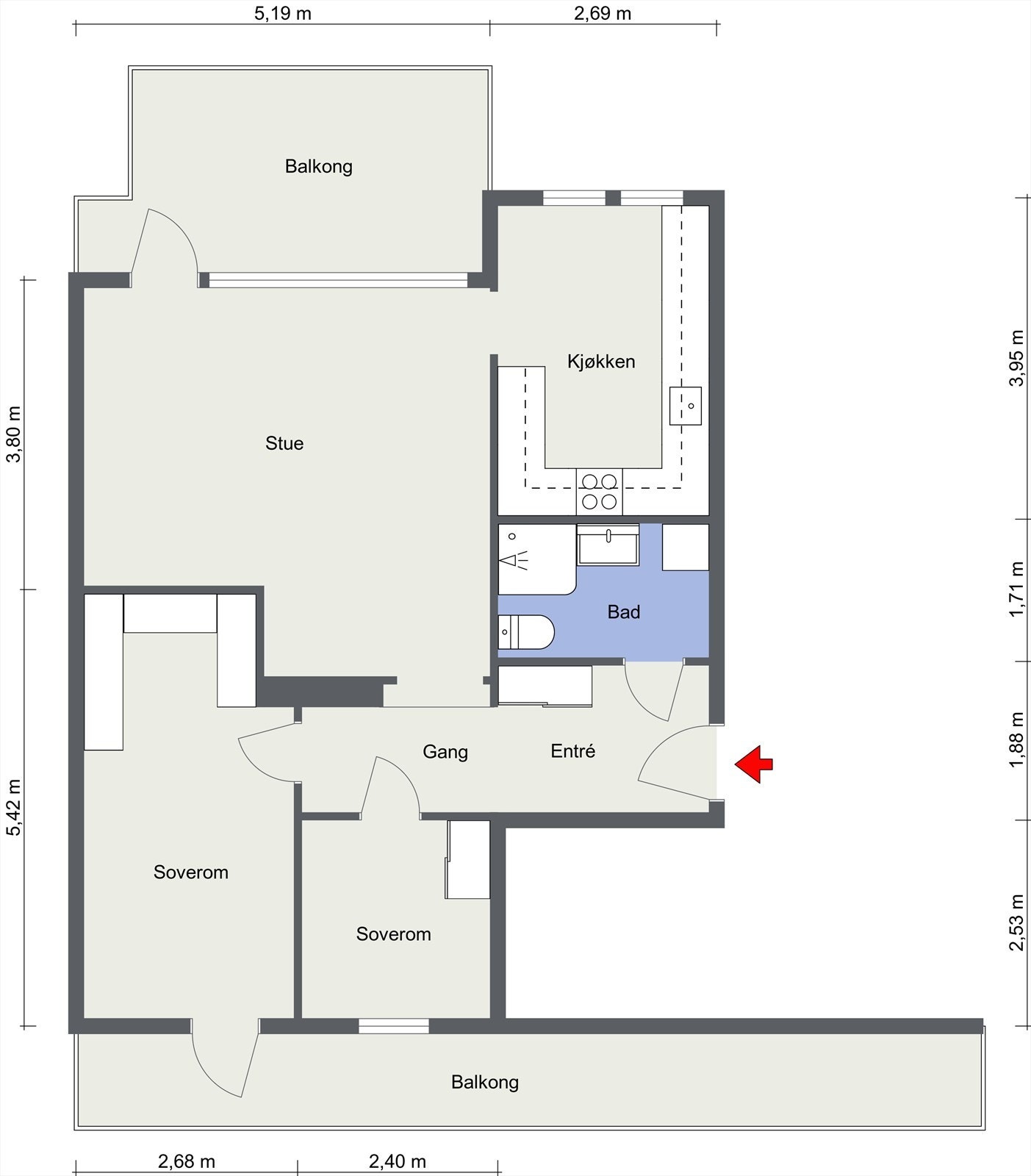 Plantegning. Galleribilde