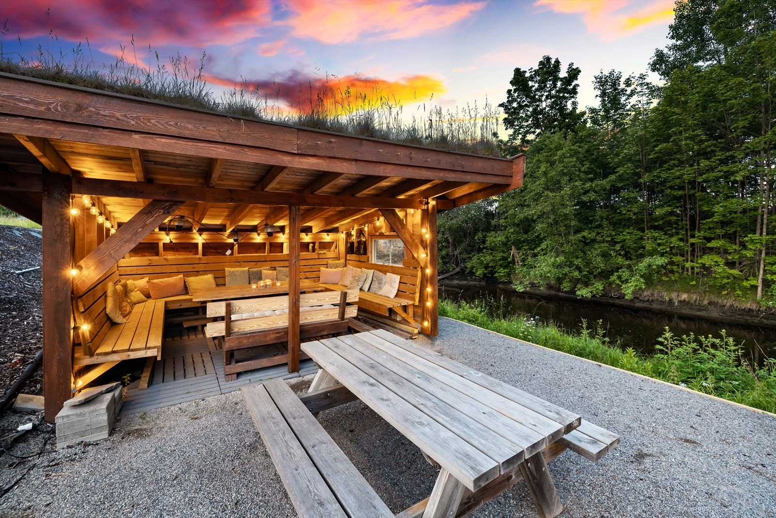 Hyggelig kveldstemning. Galleribilde