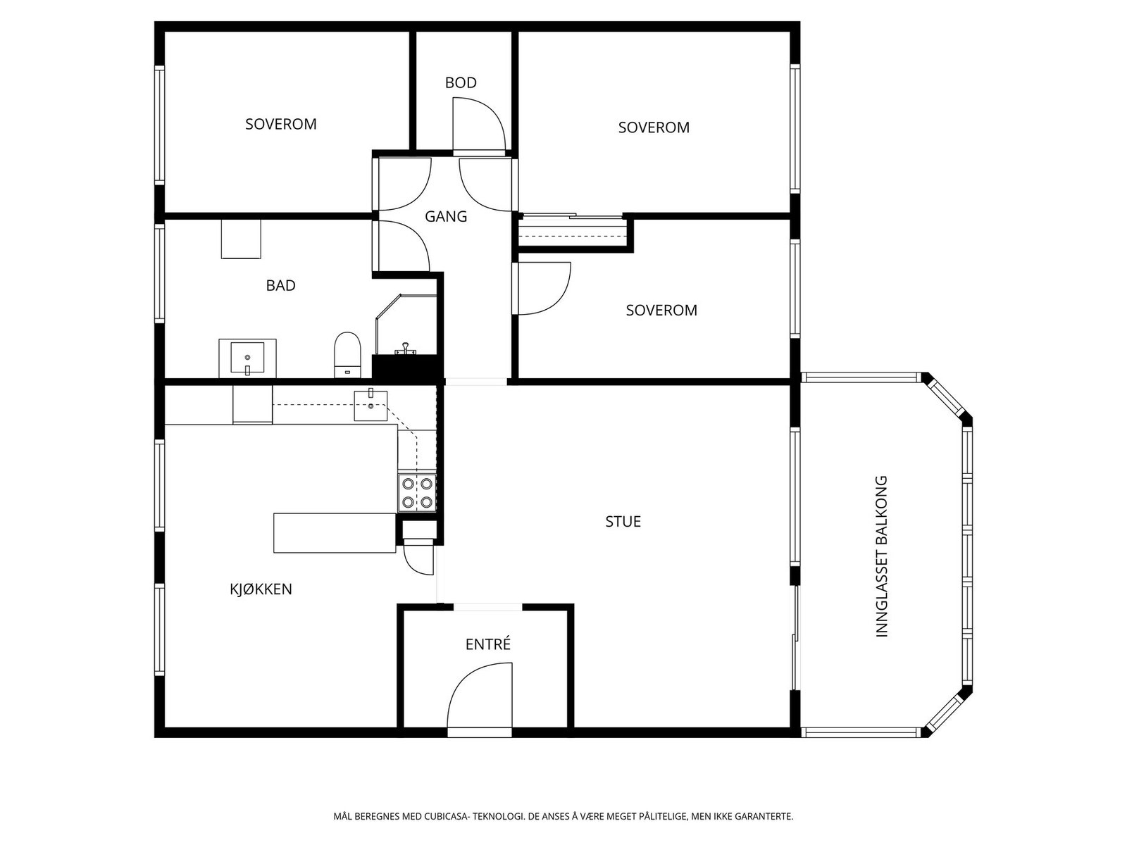 Veiledende planskisse Galleribilde
