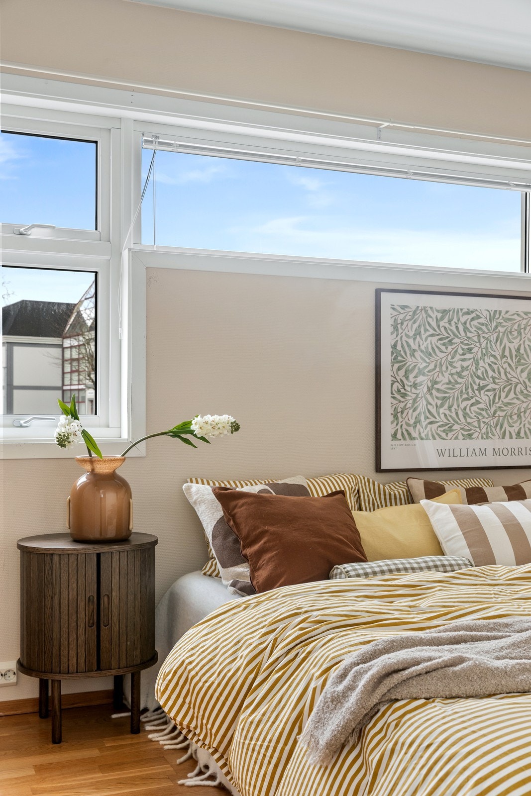 Delikat og innbydende soverom. Galleribilde