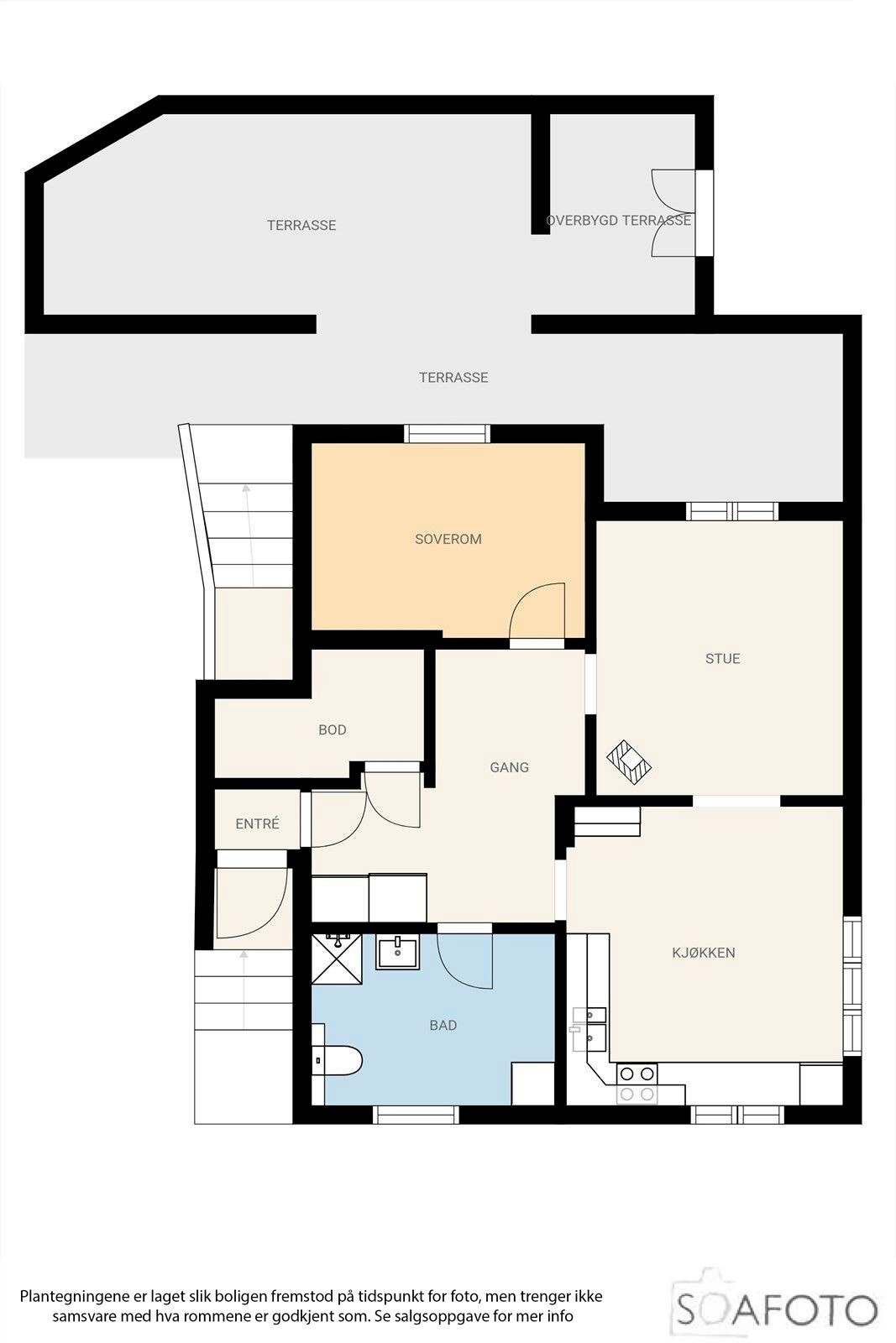 Plantegning 1.etg (Utleiedelen kommer på side 13) Galleribilde