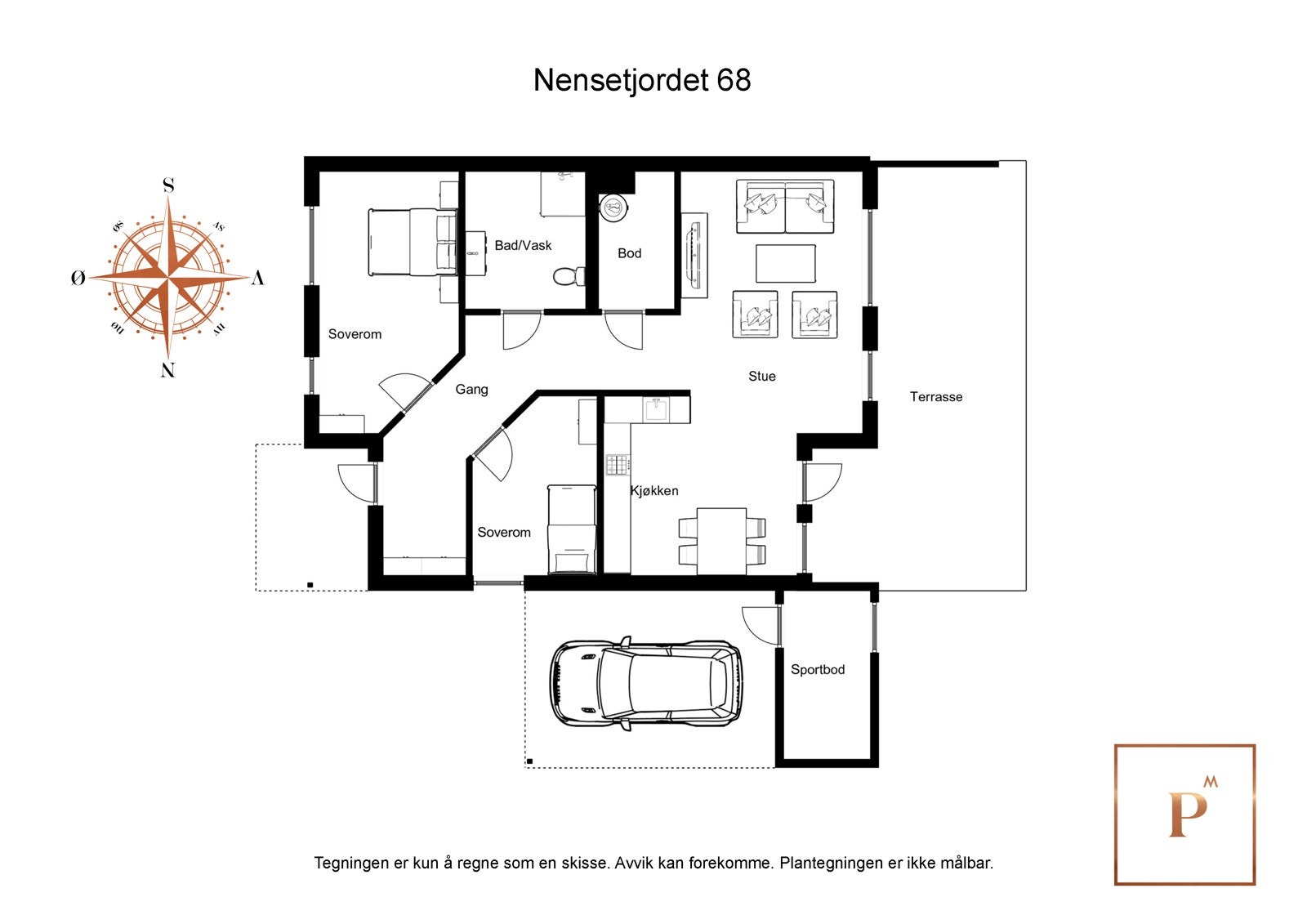 Plantegning Galleribilde