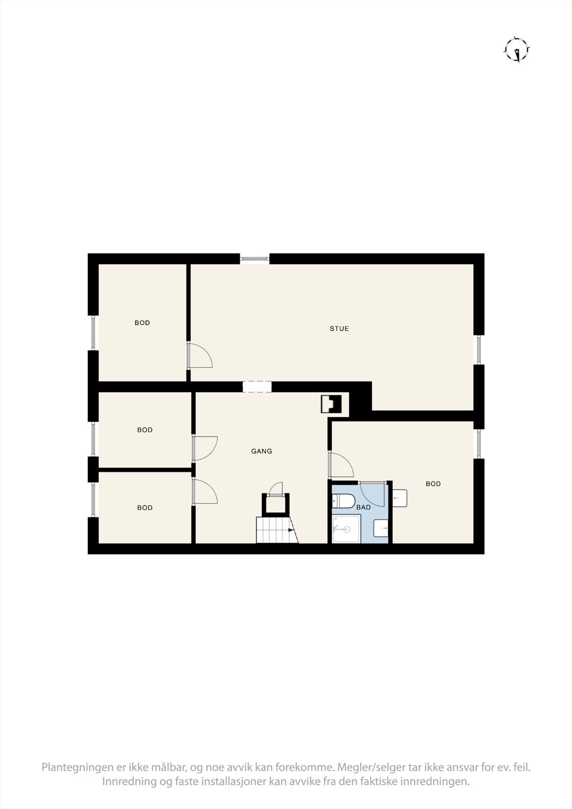 Plantegning kjeller Galleribilde