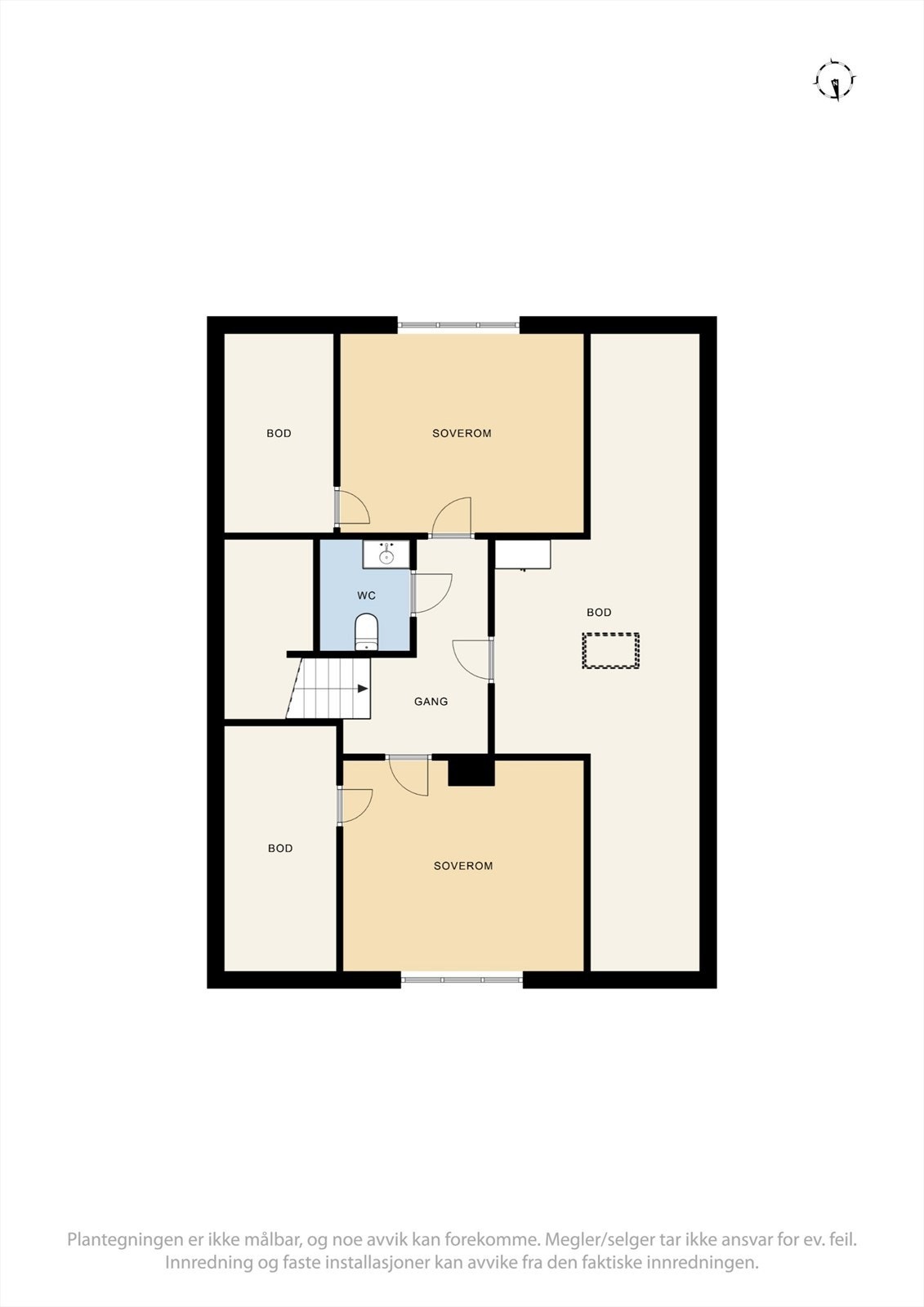 Plantegning 2. etasje Galleribilde