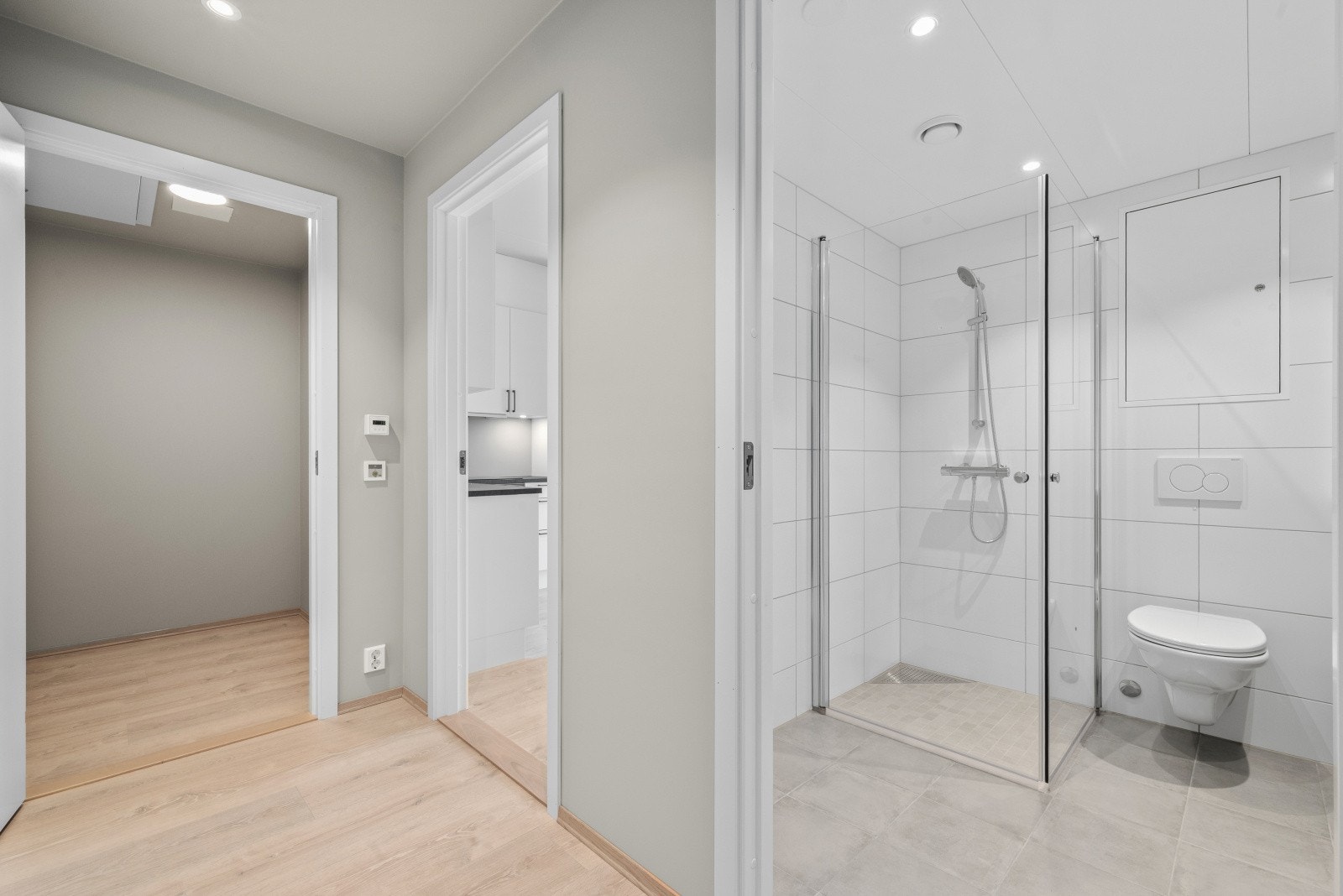 Badet er på 4,5 kvm. Galleribilde