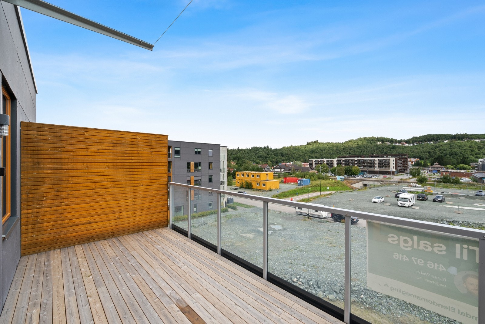 Utsikt mot Melhus sentrum Galleribilde