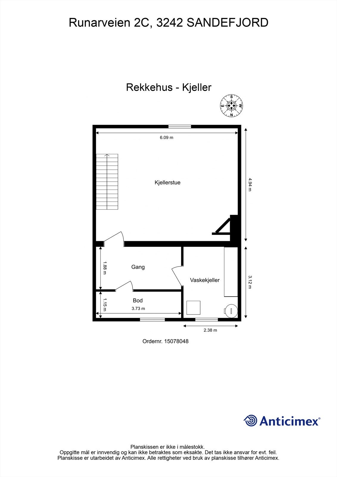 Plantegning Kjeller. Galleribilde