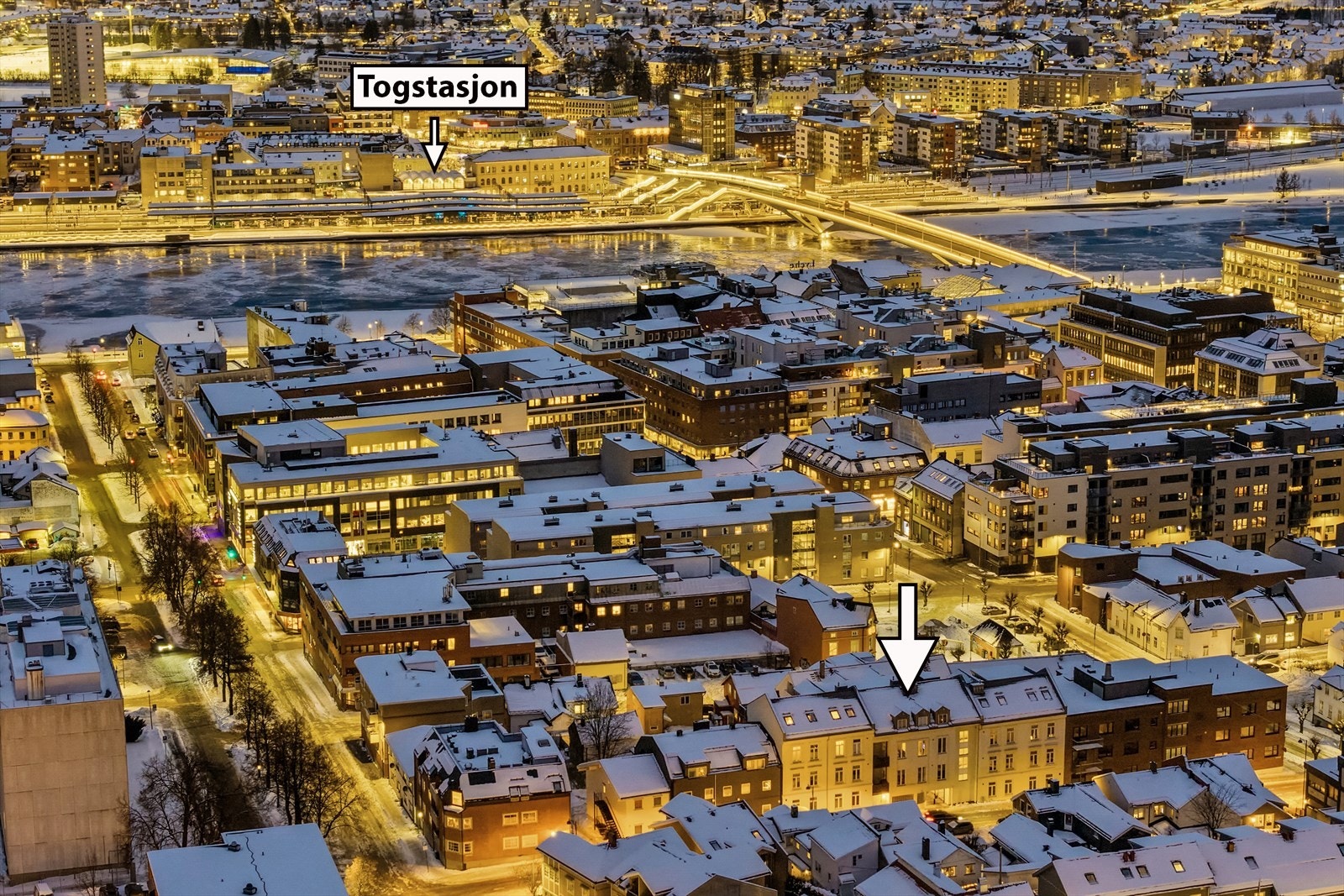 Boligen har en sentral, men tilbaketrukket beliggenhet, på Bragernes Galleribilde