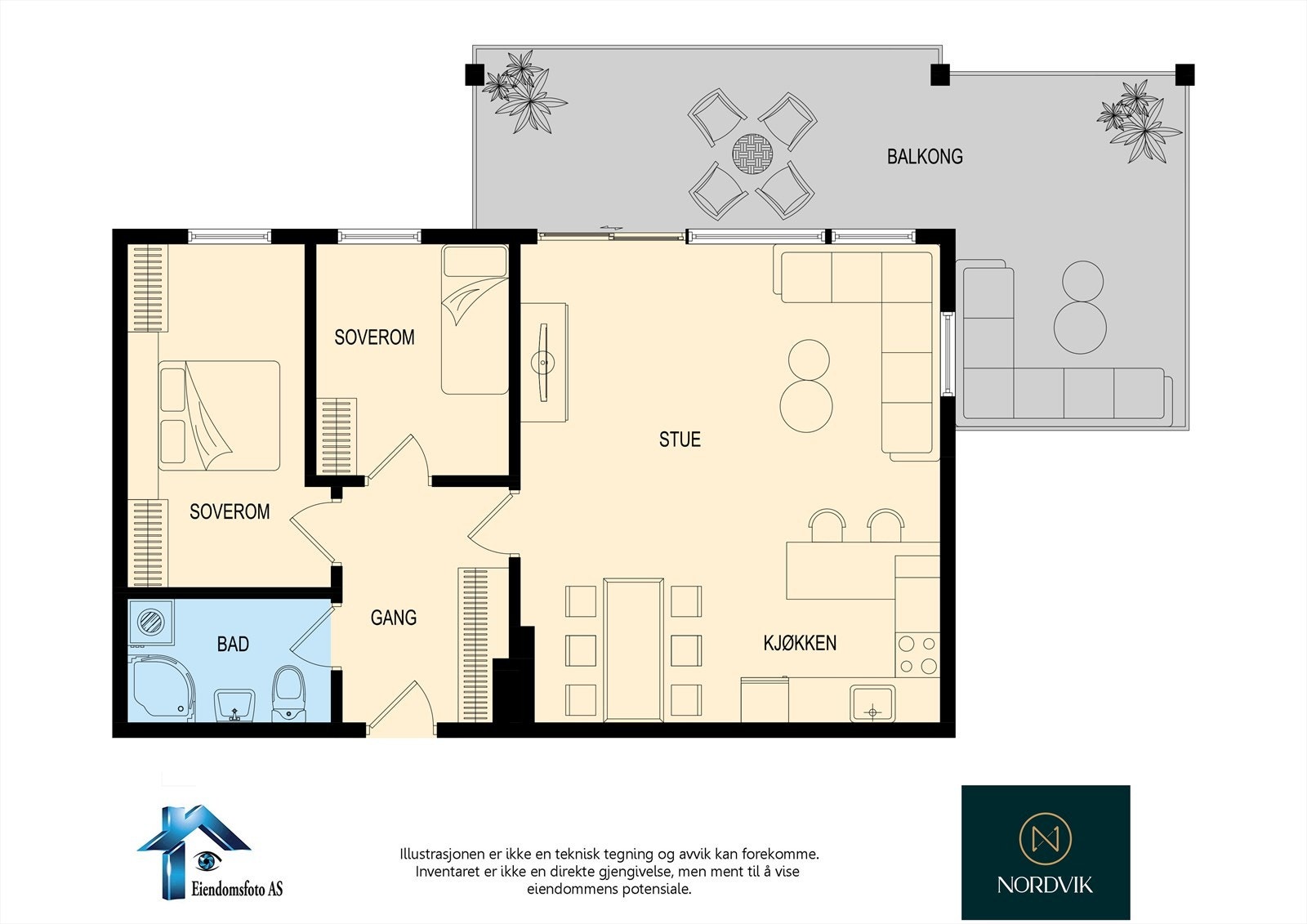 Presentasjon av leiligheten Galleribilde