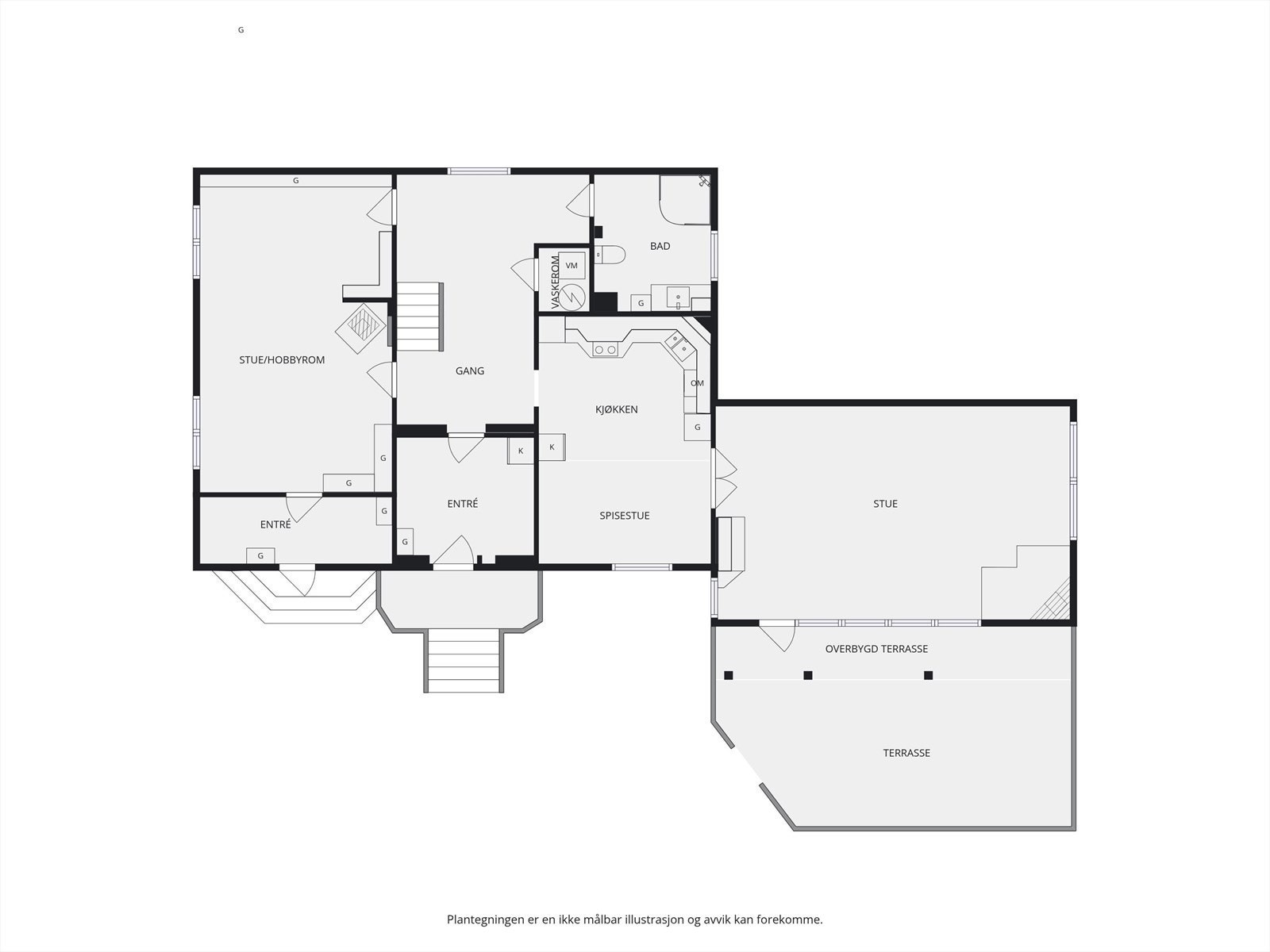 Plantegning 1. etasje. Galleribilde