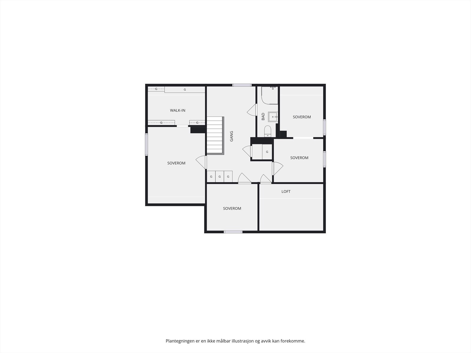 Plantegning 2. etasje. Galleribilde