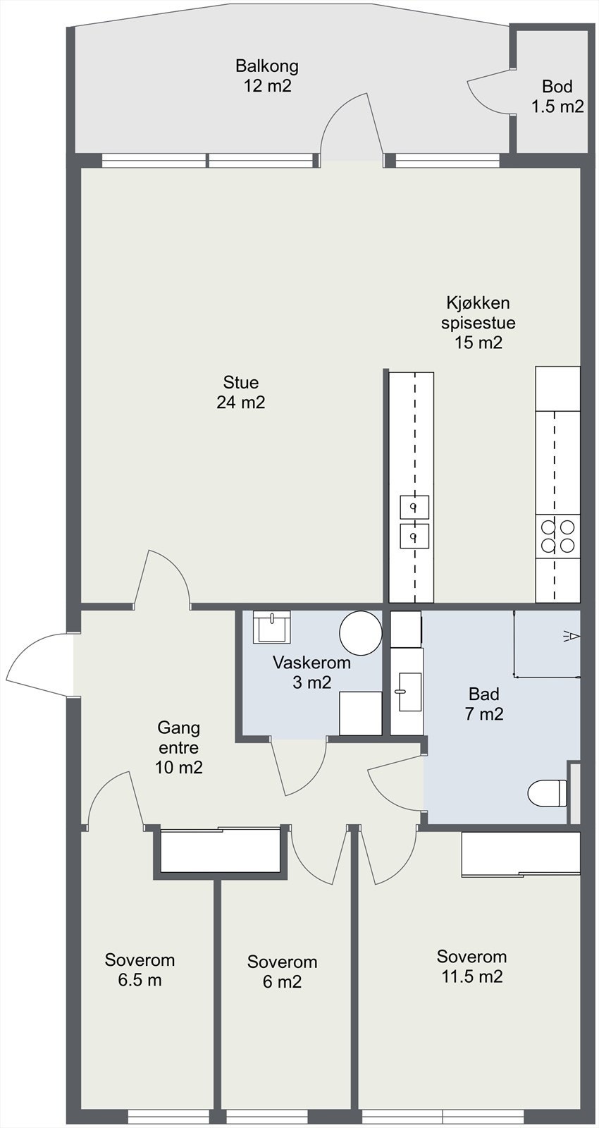 Planskisse. Galleribilde