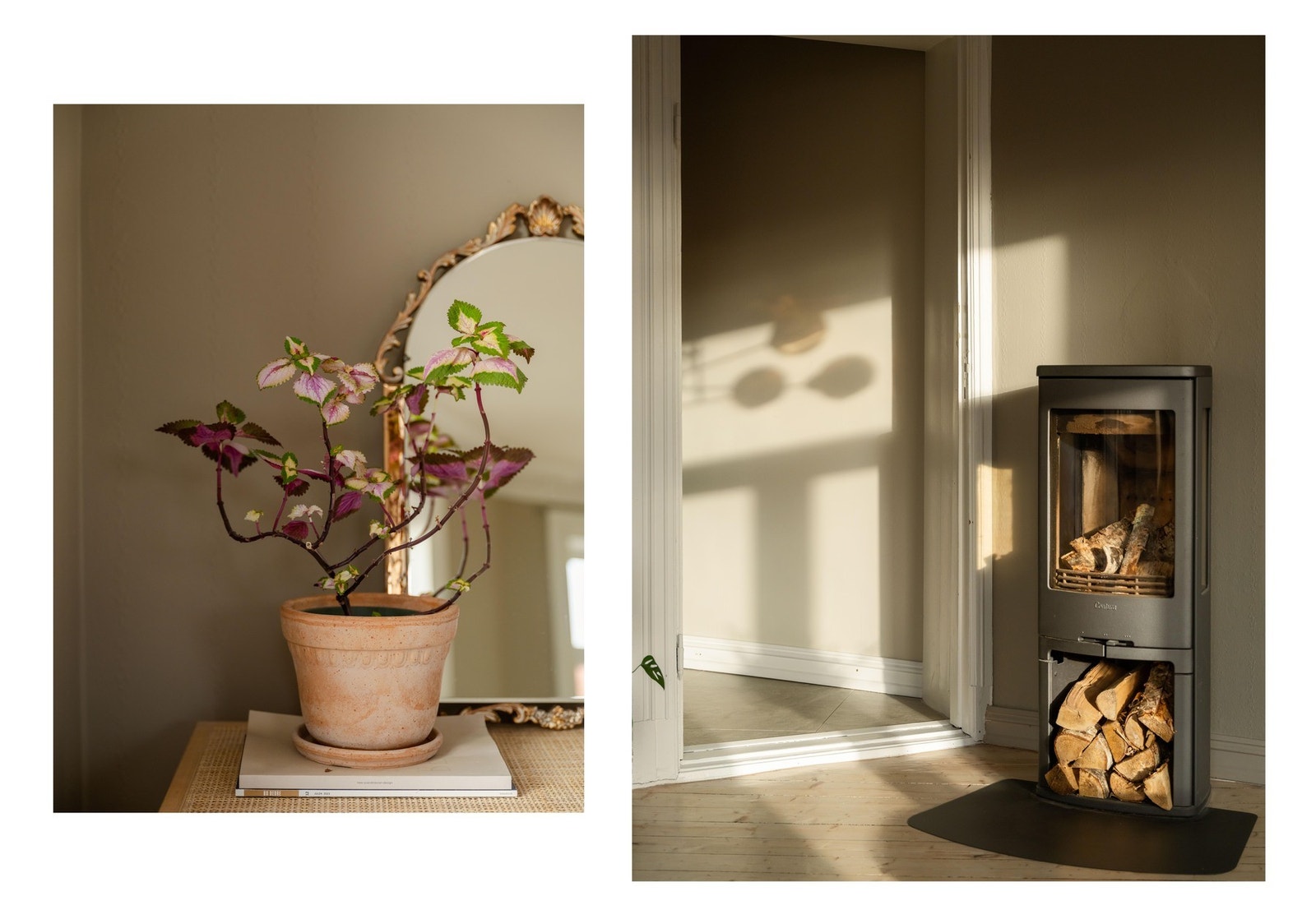 I stuen finner vi også en effektiv peisovn, som kommer godt med i løpet av vinterhalvåret. Galleribilde