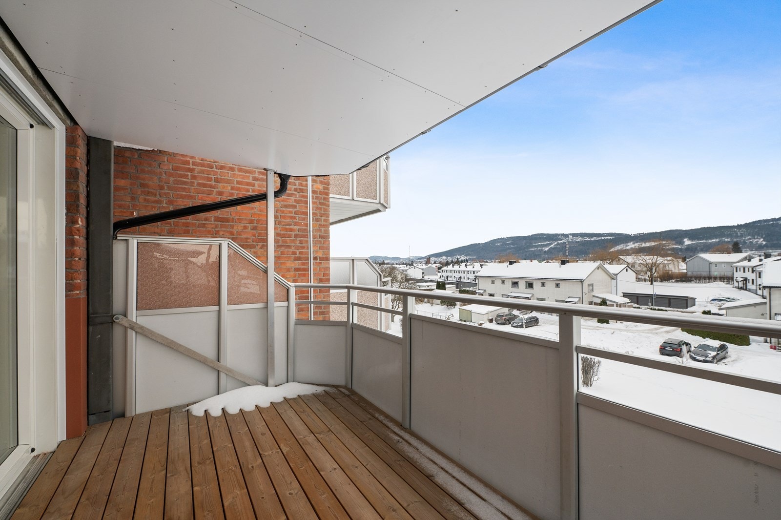 Her er det god plass for utemøblement. Galleribilde