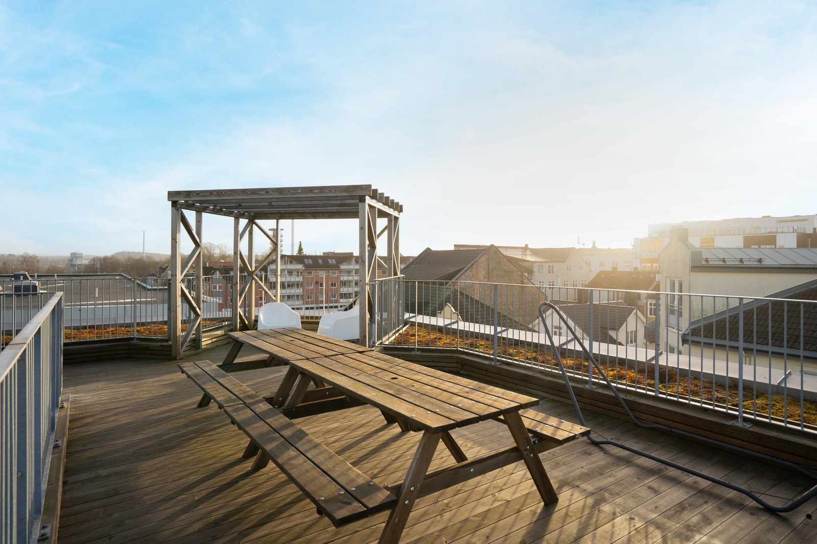 Felles takterrasse. Galleribilde