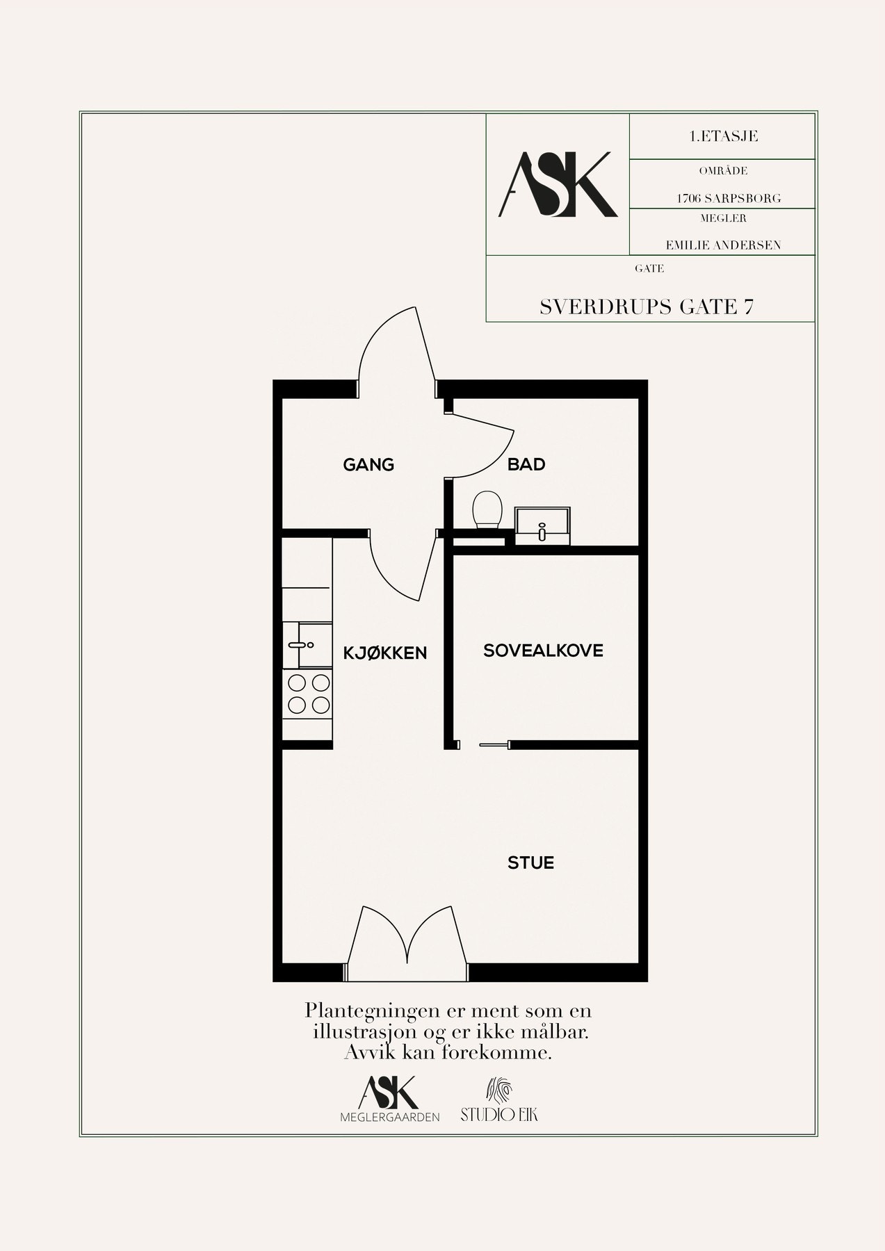 Plantegning Galleribilde