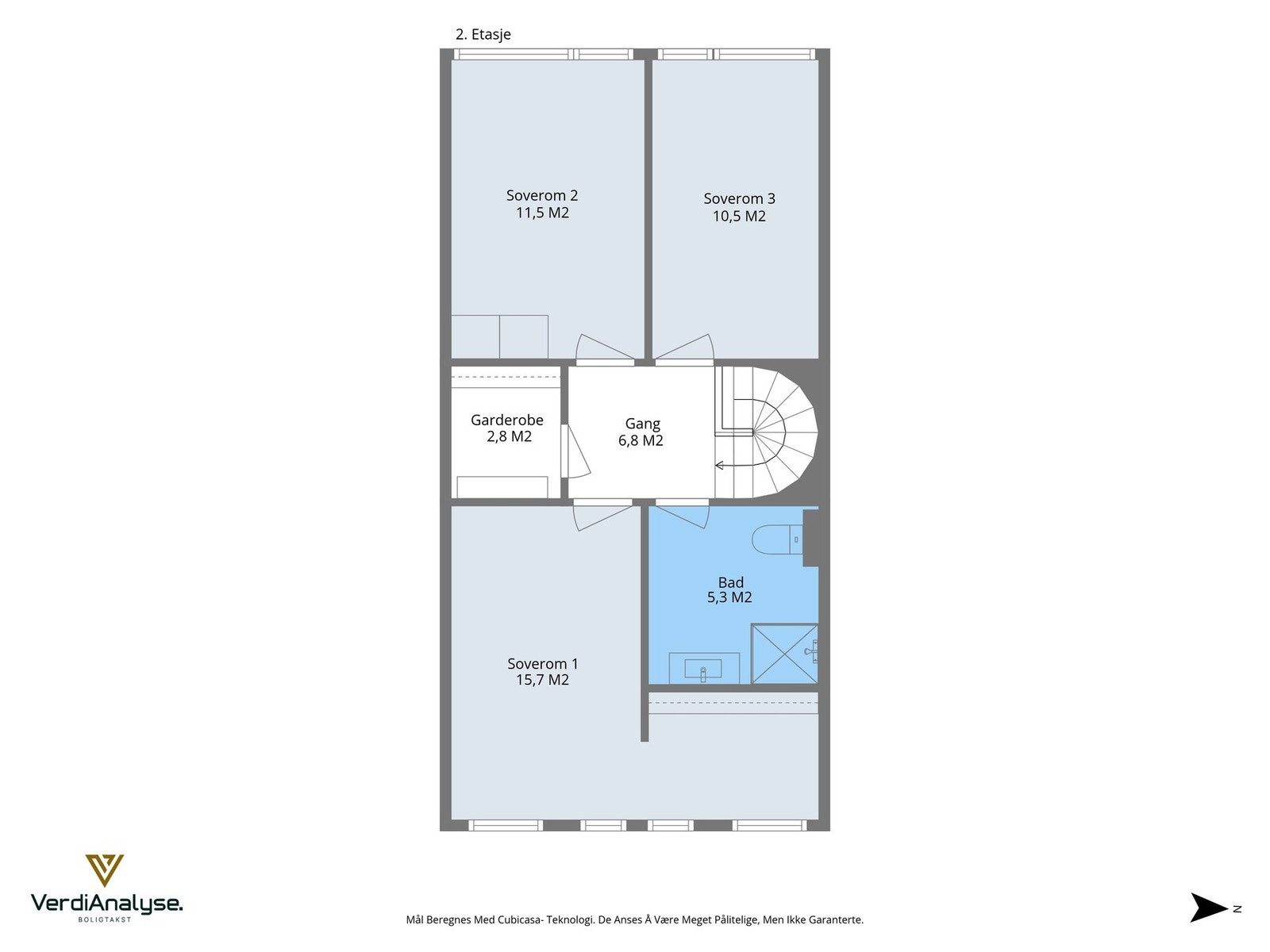 Planskisse 2. etasje. Galleribilde