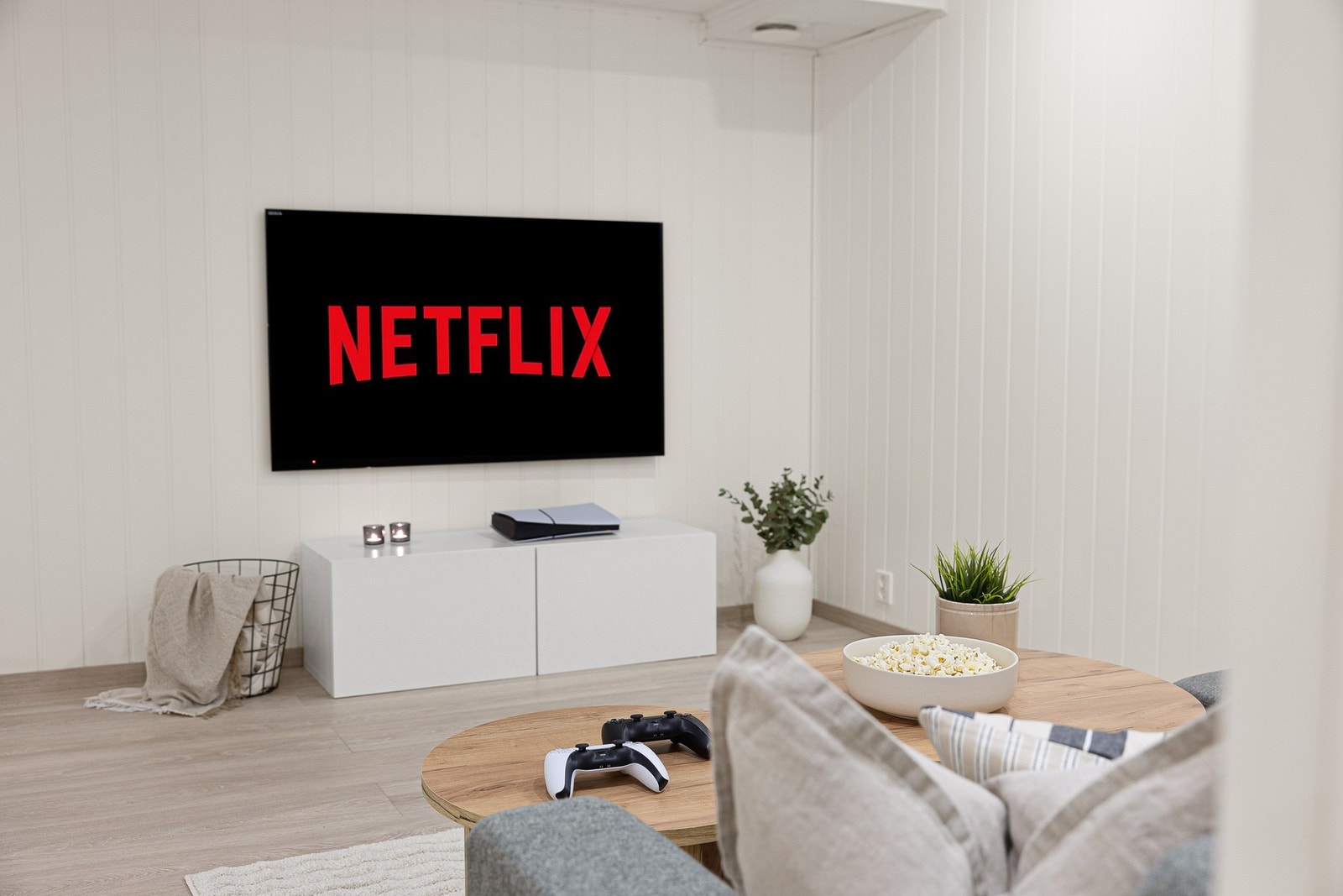 Kjellerstuen passer perfekt som ungdomsavdeling eller som en koselig hjemmekino. Galleribilde