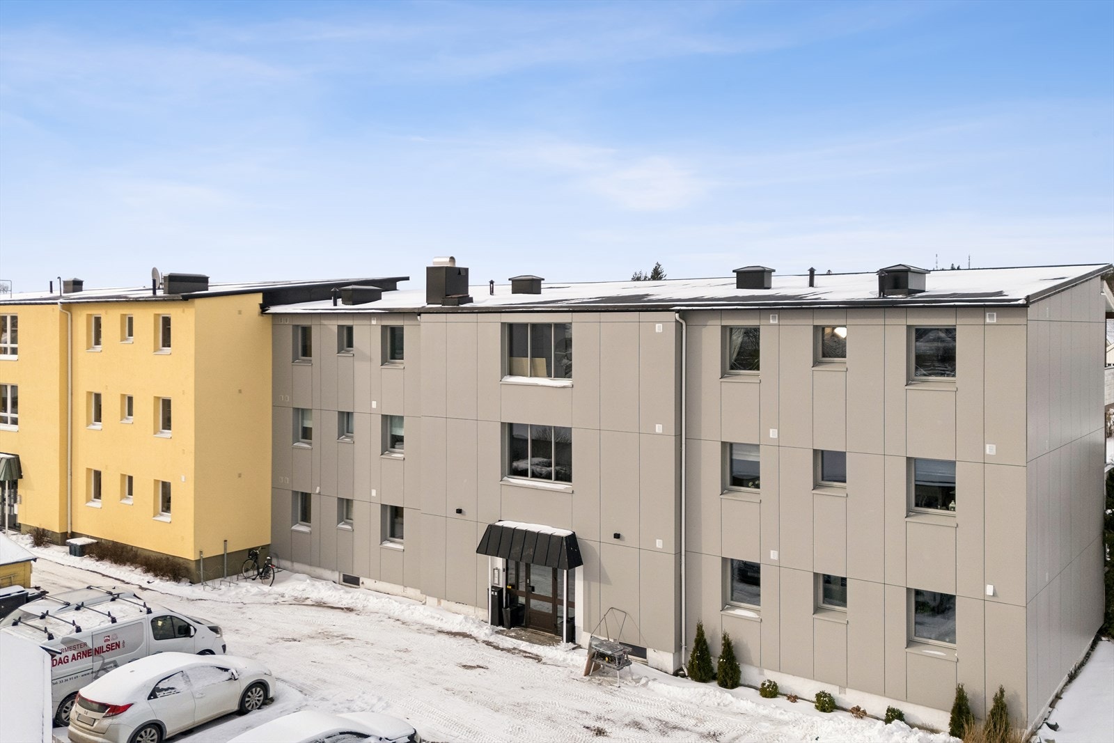 Felles inngangsparti med callingsystem Galleribilde