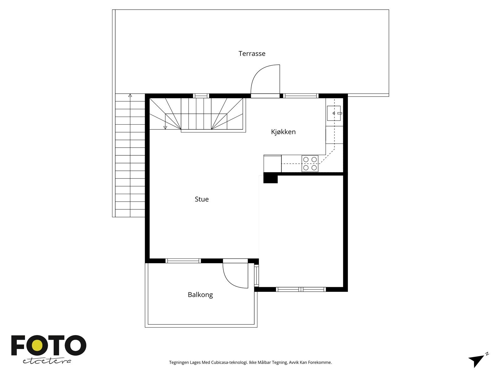 1. etasje. Veiledende plantegning - Ikke målbar Galleribilde