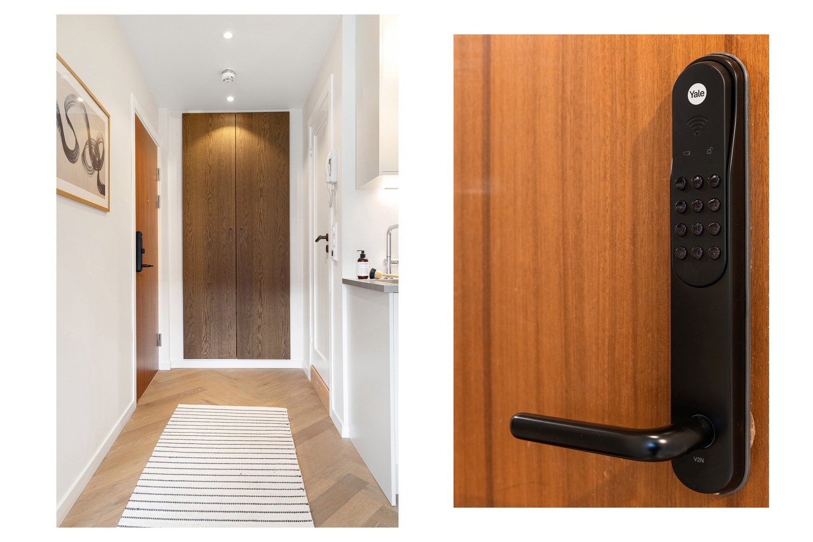 Oppgradert til Yale Doorman låsesystem i 2025. Galleribilde