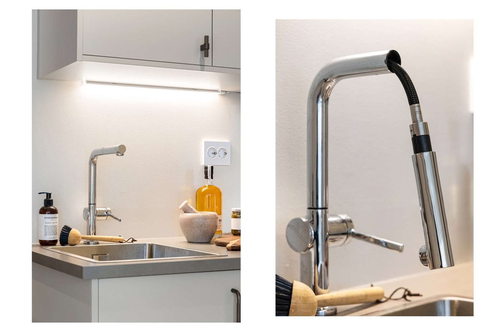 Blandebatteri med uttrekkbar tut. Galleribilde