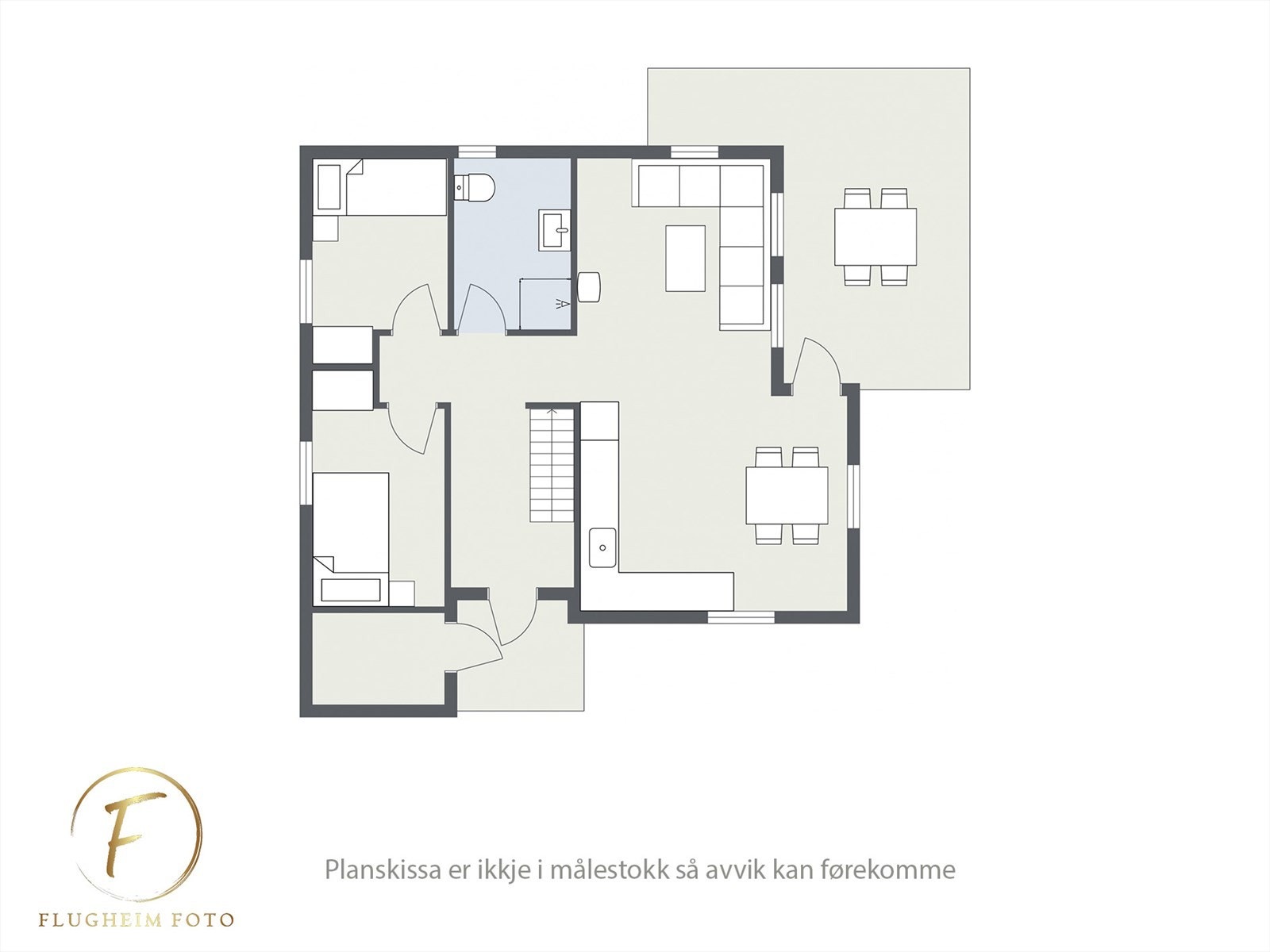 Planteikning 1. etg Galleribilde