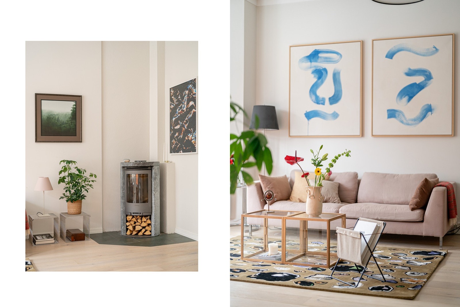 Frittstående vedovn som setter en lun ramme rundt kvelder og helger. Galleribilde