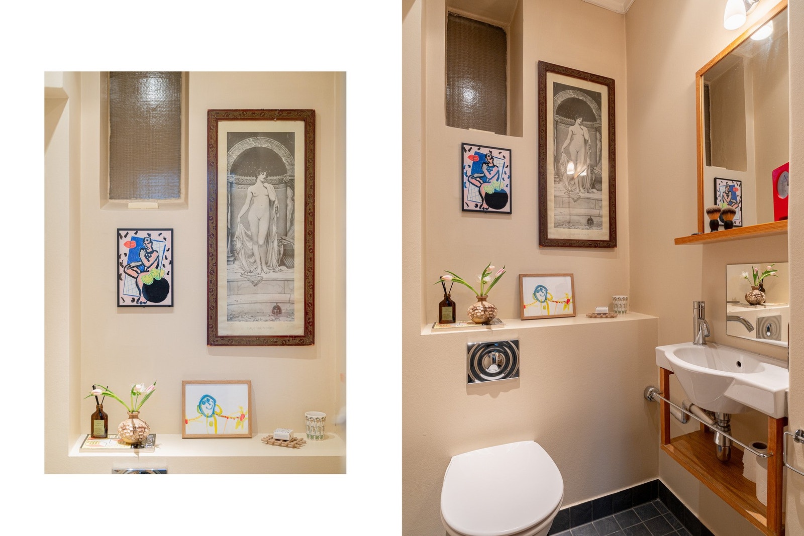 Det er tilgang til separat toalettrom fra entré. Galleribilde