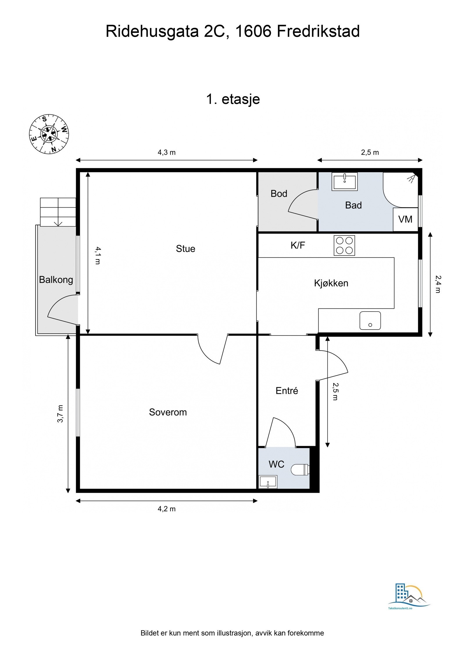 Plantegning Galleribilde
