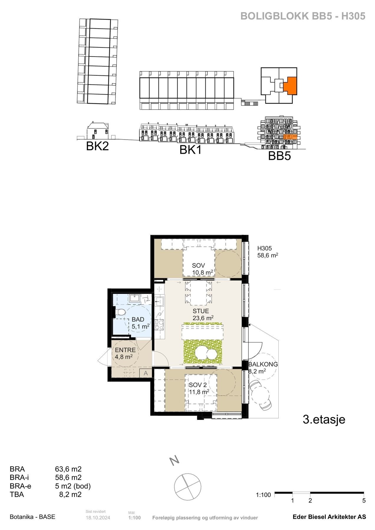 Salgstegning H305. Galleribilde