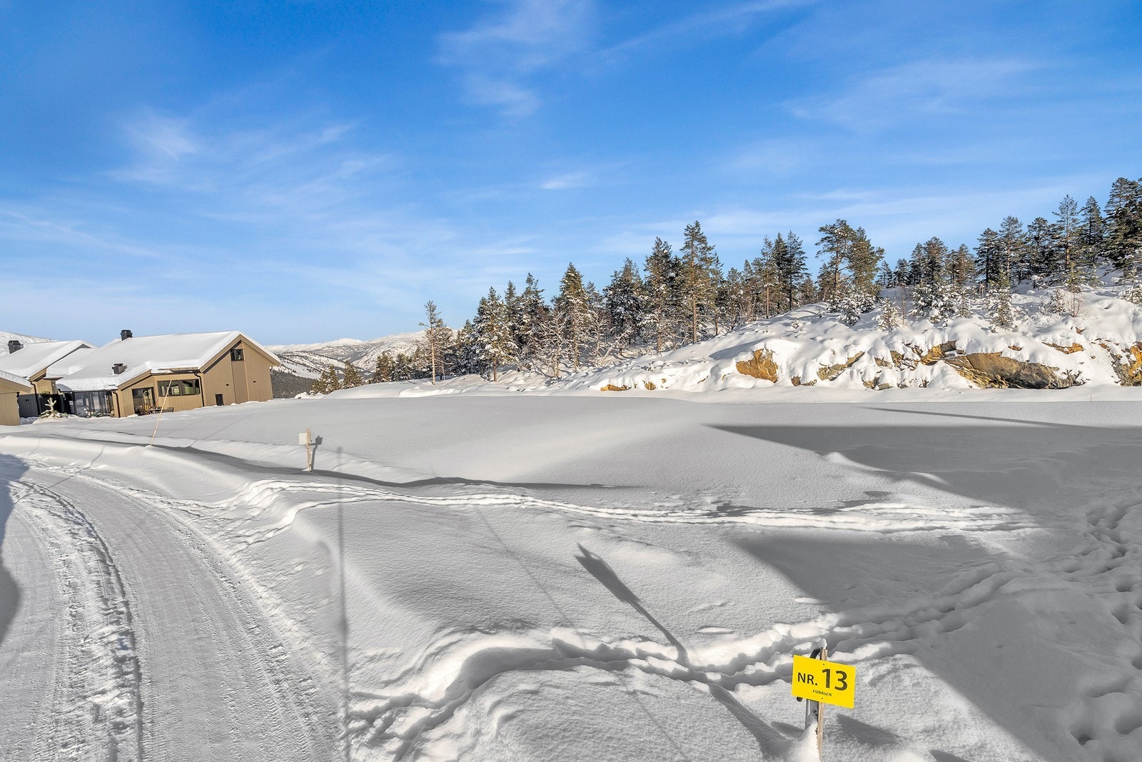 Tomt nr 13 er på ca 976 kvm Galleribilde