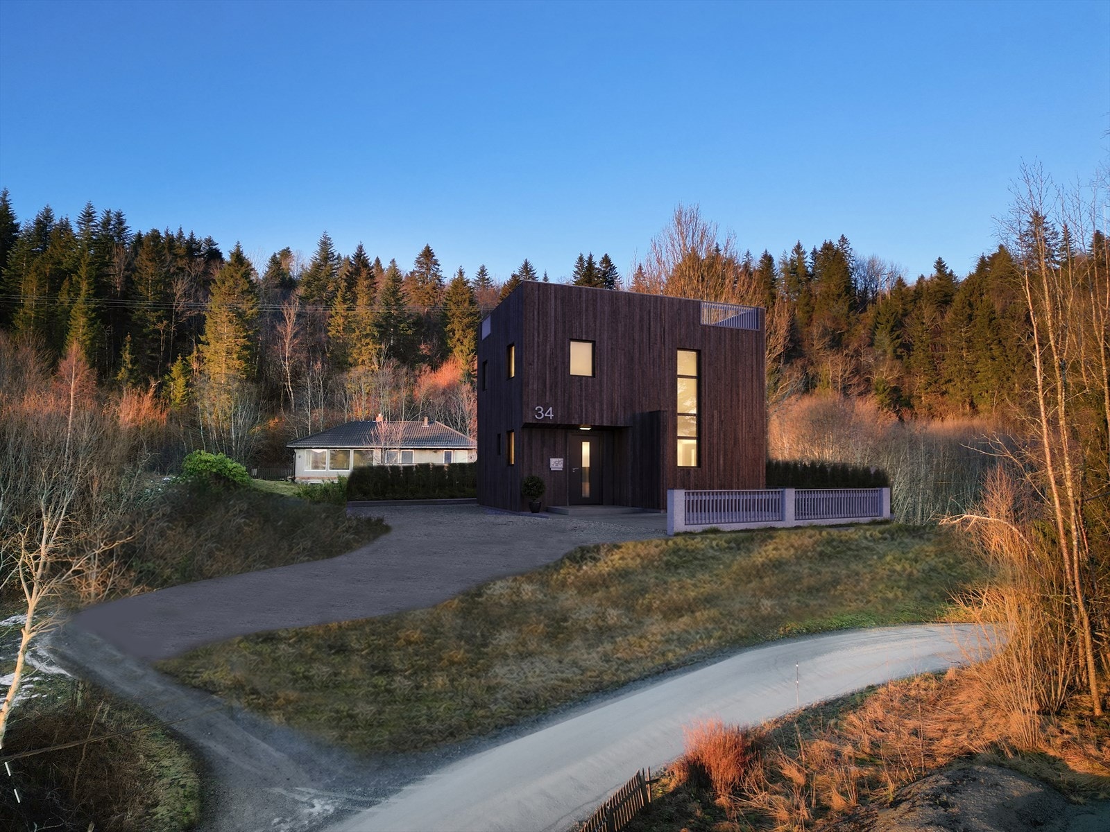 Illustrasjonsbilde av tiltenkt bolig. Galleribilde