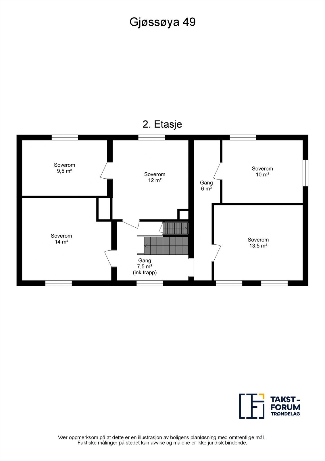 Planskisse 2. etasje Galleribilde