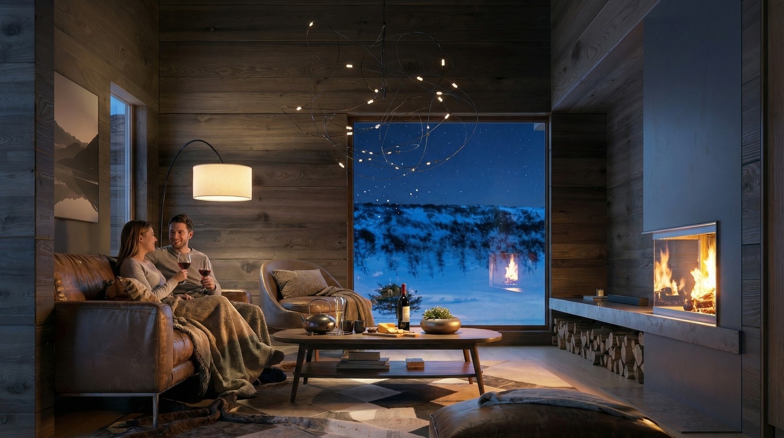 Luften er litt klarere, naturen litt vakrere, fullmånen litt større og stjernehimmelen litt mer spektakulær her i Kikut Sør Galleribilde