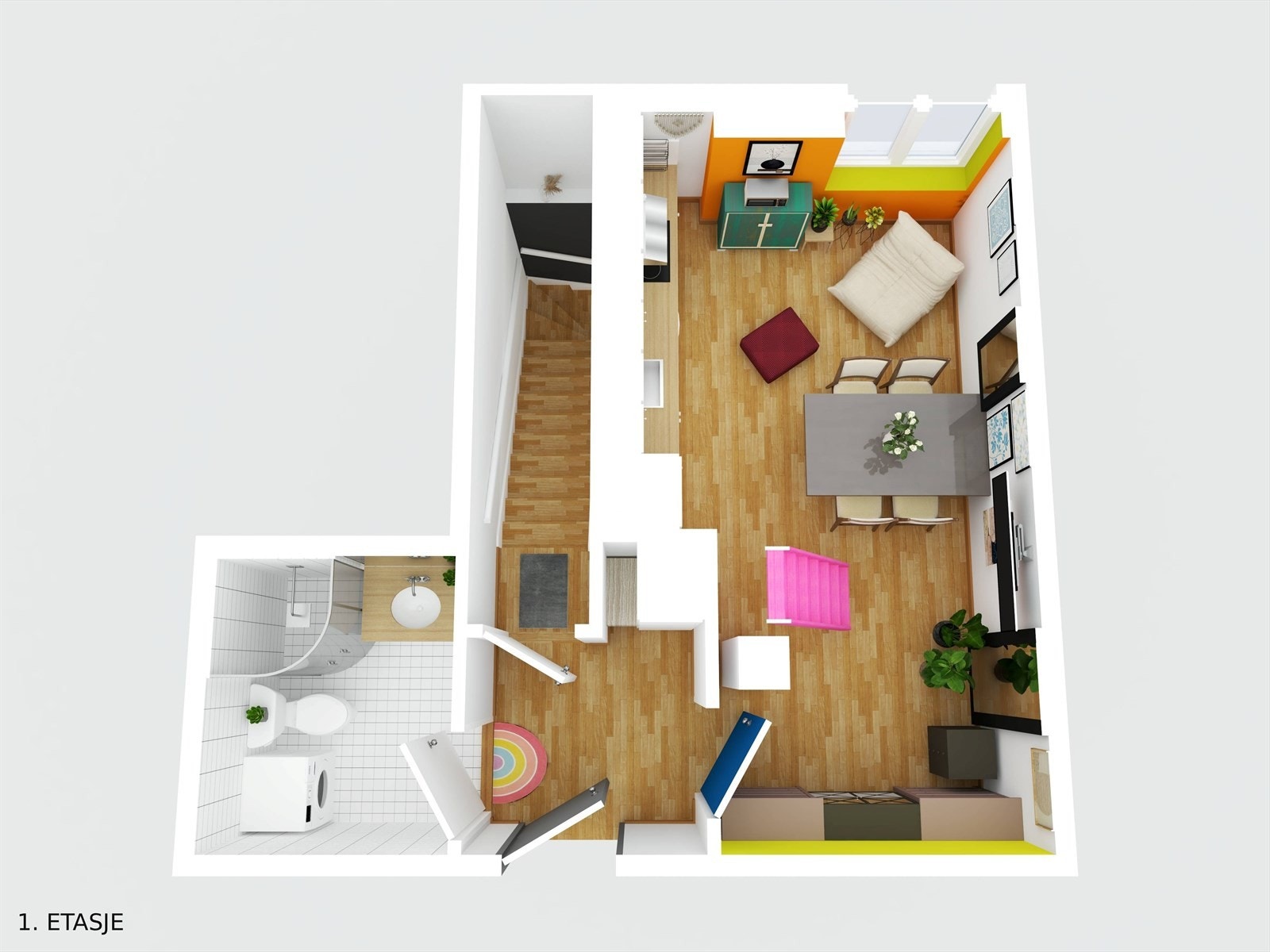 Plan illustrasjon Galleribilde