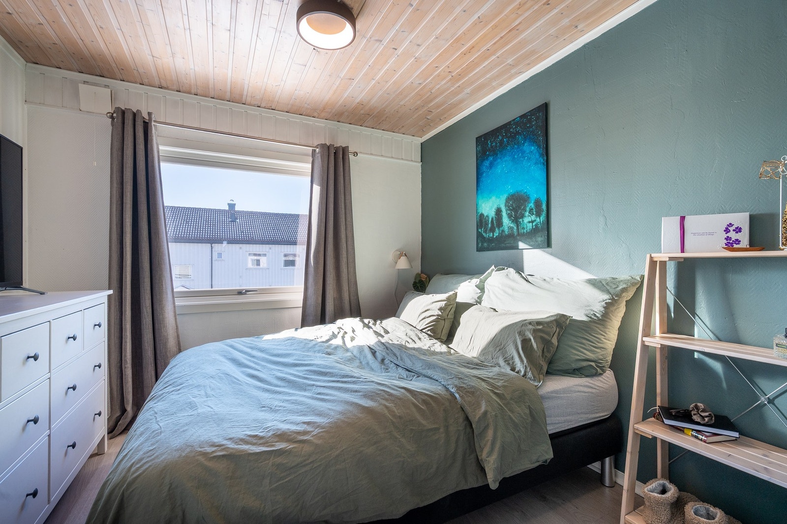 Dette soverommet brukes i dag som hovedsoverom. Galleribilde